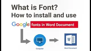 🙏What is Font? How to install and use google fonts in Microsoft Word Document ✌ - MS Word Tutorials