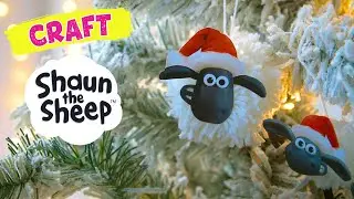 Christmas Tree Pom Pom 🎄 Shaun the Sheep #craft