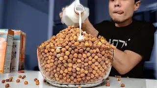 MASSIVE Reeses Puffs Cereal CHALLENGE (6,000+ Cals)