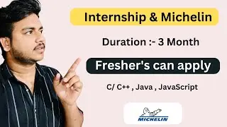 Internship and Michelin Company Hiring | 30k Salary | Apply Now | Location | Package |