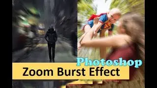 Zoom Burst / Motion Blur effect in Photoshop ( Easy Tutorial )