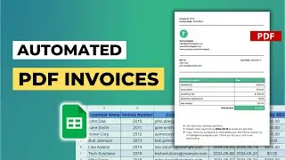 How to Generate PDF Invoices from Google Sheets and Email Them Automatically