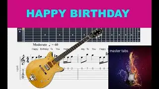 MISC TRADITIONAL |  HAPPY BIRTHDAY  |Guitar Tab| TUTORIAL#Mastertabs#BestFreeYoutubeMusic#