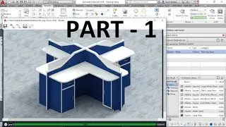 Cubical Office Table Part 1- 3D Modeling With material Texture & Render - AutoCAD 2018