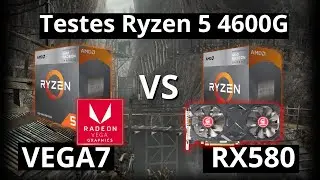 VEGA 7 vs RX 580 Veineda - RYZEN 5 4600G - TESTES EM 10 GAMES