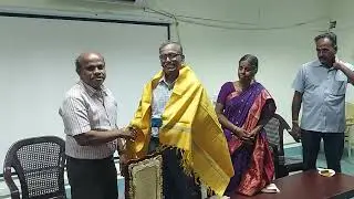 Prof. PRB honoring me during farewell function