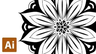 How to Create a Mandala with Pen tool (2) | Adobe Illustrator Tutorials