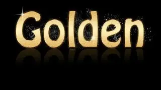 Photoshop CS6 Golden sparkle Text