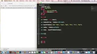 Javascript Tutorial For Beginners #26  Getting the Current Date and Time   NICE!