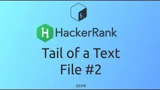 #24 Tail of a Text File #2 | HackerRank Linux Shell #shellscripting #hackerrank #coding  #802