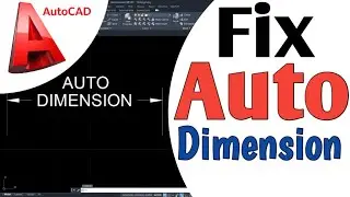 Automatic dimension AutoCAD Tutorial 