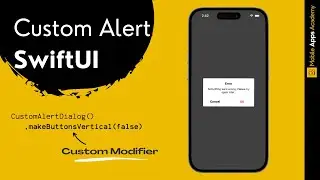 Modular Custom Alert With Modifiers | SwiftUI Tutorial