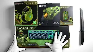 Razer Halo Infinite Gaming Gear Unboxing (Keyboard, Mouse, Headset + more)