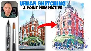 URBAN SKETCHING Tutorial - Simplifying Details For Beginners!