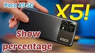 Show Battery Percentage In Poco X5 5G, How To Show Battery Percentage In Poco X5 5G,