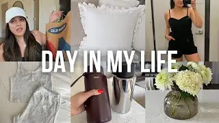 old navy shop with me + summer finds, target home decor haul, my fav salad and new water bottles