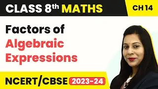 Class 8 Maths Chapter 14 | Factors of Algebraic Expressions - Factorisation