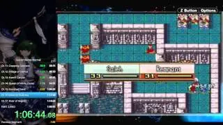 Fire Emblem: The Sacred Stones Eirika Route (No RNG Manip) 1:30:14 RTA, 1:29:39 IGT