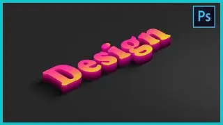 [ Photoshop Tutorial ] How to Create Gradation 3D Text Effect in Photoshop CC