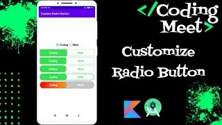 How to Customize Radio Button in Android Studio Kotlin