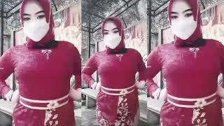 Kebaya Merah Terbaru Pakai Hijab