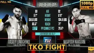 VASILIY LOMACHENKO (UKRAINE) vs MASAYOSHI NAKATANI (JAPAN) TKO FIGHT