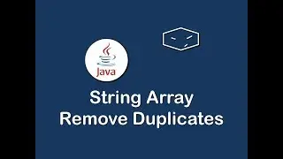 string array remove duplicates in java