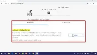 How to Auto Reload Offline Pages on Google Chrome in Windows