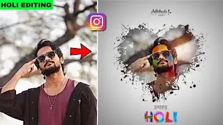 HOLI Photo Editing in PicsArt ♥️