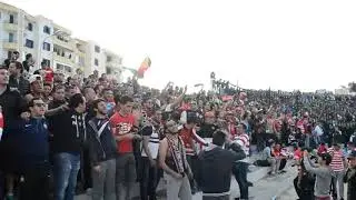 AMBIANCE CURVA NORD TUNIS SOLIDAIRE (VDLZ07&LC03&AW95&DC07) Deplacement bjeïa 2016