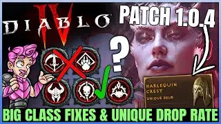 Diablo 4 - WARNING: New BIG Patch 1.0.4, Class Changes, Unique Gear Drop Rate, Helltide Buff & More!