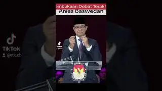 Pembukaan Debat Terakhir Anies Baswedan ~ Ada yang paham artinya? 🤩