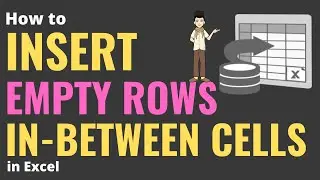 How To Insert Space Between Each Row In Excel