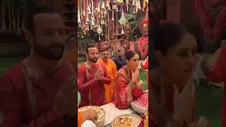 Kareena Kapoor & Saif Ali Khan seek blessings during Ambani’s Ganpati Puja 🙏🏼 