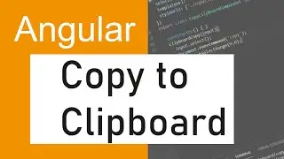 How to copy to clipboard using Angular?