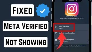 Fixed✅: Meta Verified Option Not Showing in Instagram