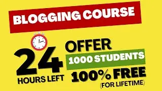 Blogging Premium Course for Free ( Lifetime)