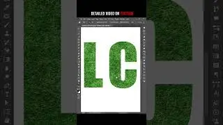 Grass effect on text in photoshop 