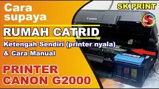 agar cartridge ke tengah otomatis / manual printer canon G2000