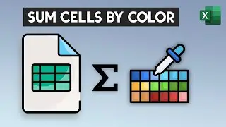 How to SUM cells based on cell color in Excel - SUM by fill color