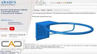 Dealing with ABAQUS Errors | ErrElemMissingSection | Missing Property Definitions