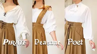 Floofy White Blouses for Historical Aesthetics