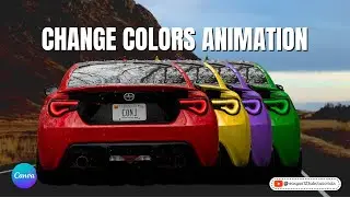 Car Color Change in Video Transition Animation Canva Tutorial Change  Color of Any Object tutorial