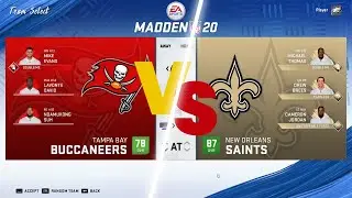 Madden 20 Simulation - Buccaneers vs Saints