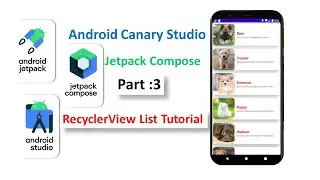 jetpack compose lazycolumn example/android jetpack compose recyclerview/android compose List example