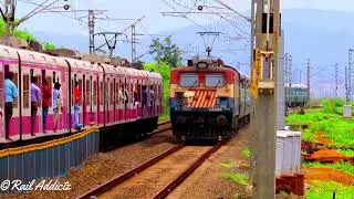 INDIAN RAILWAYS | BANDRA BHAVNAGAR SPL EXPRESS | TIGER FACE WAG7 | WESTERN RAILWAYS