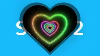 Neon Heart Stinger Transition for Twitch Streamers