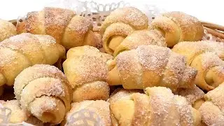 Рогалики на творожном тесте / Bagels on cottage cheese dough