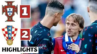 🔴Portugal vs Croatia (1-2) HIGHLIGHTS: Modric, Diogo Jota & Ante Budimir GOALS | Ronaldo on Bench!