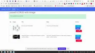 CRUD example with Image Upload in Laravel 8